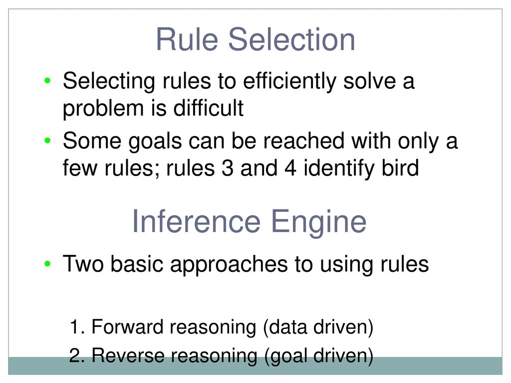 Reasoning forwards