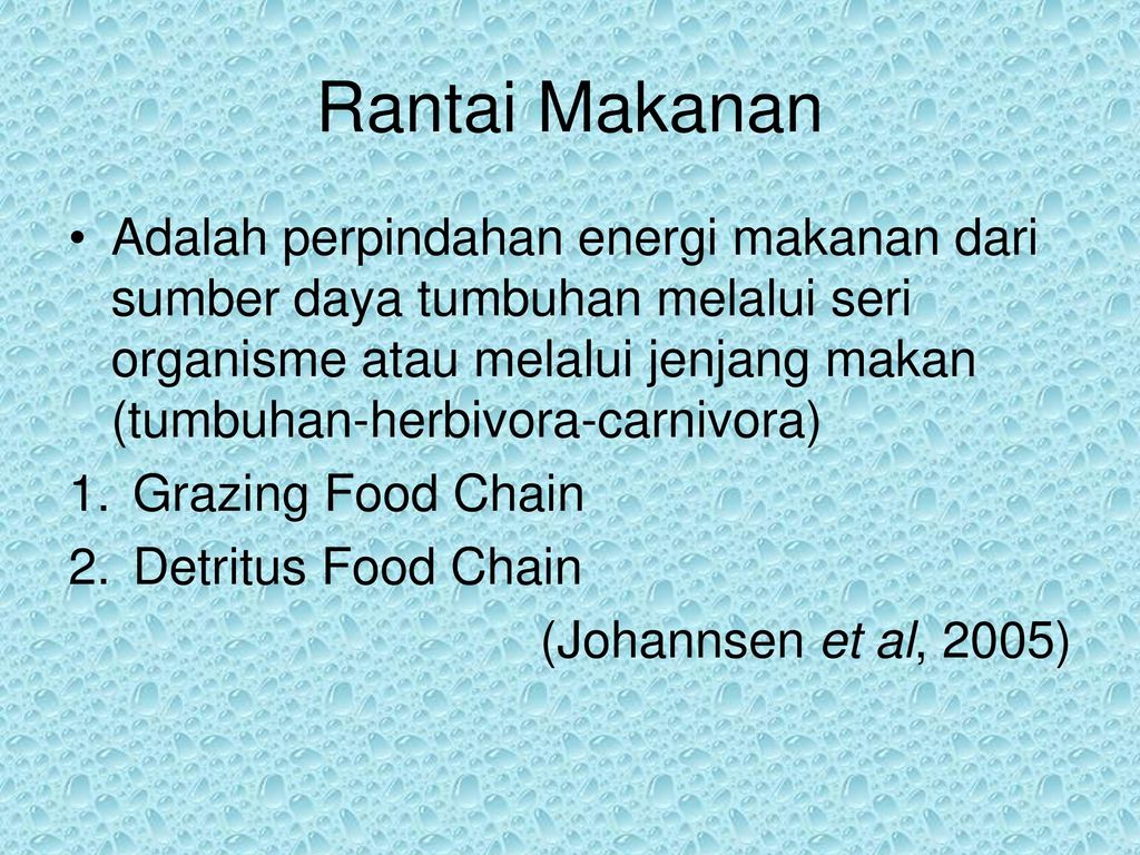 Jaringan Makanan Dalam Kolam Ppt Download