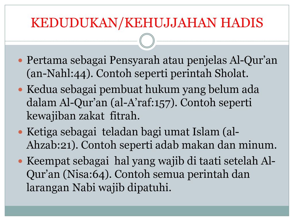 Pengantar Studi Hadis Ppt Download