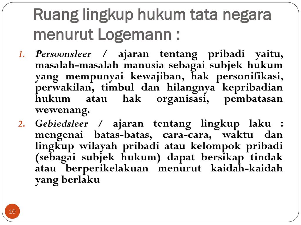 Hukum Tata Negara Hukum Tata Negara Adalah Ketentuan Hukum Yang