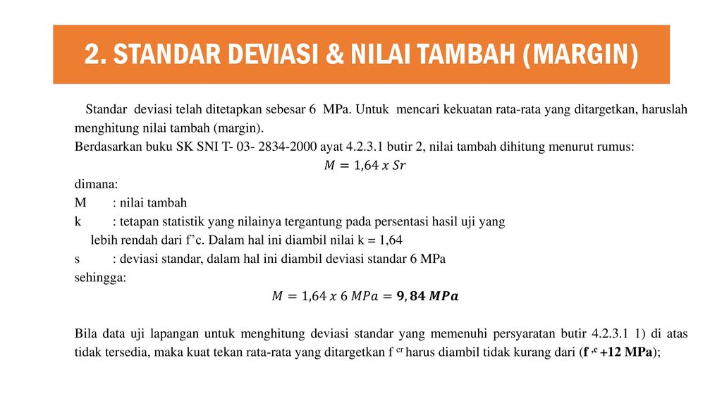 PELATIHAN BETON II PELATIHAN II OLEH DIVISI MATERIAL KONSTRUKSI ...