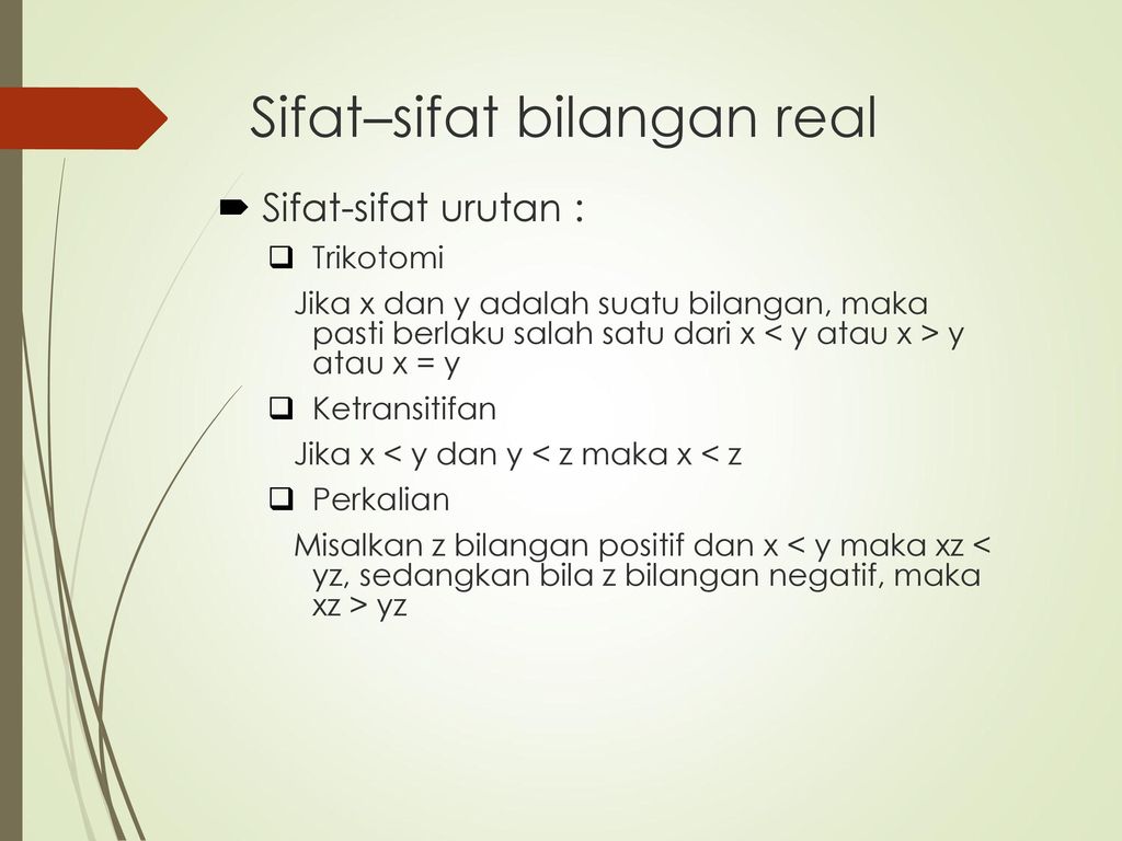 Pertemuan 1 Sistem Bilangan Real Irayanti Adriant S Si Mt Ppt Download