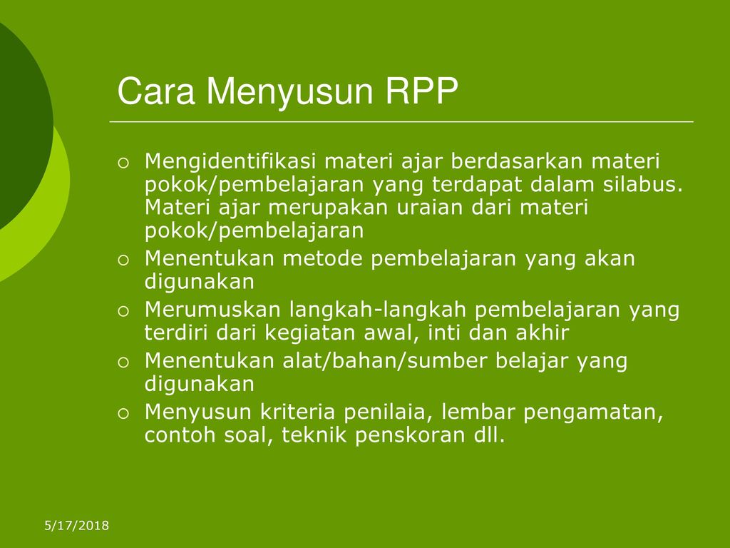 Cara Menyusun RPP