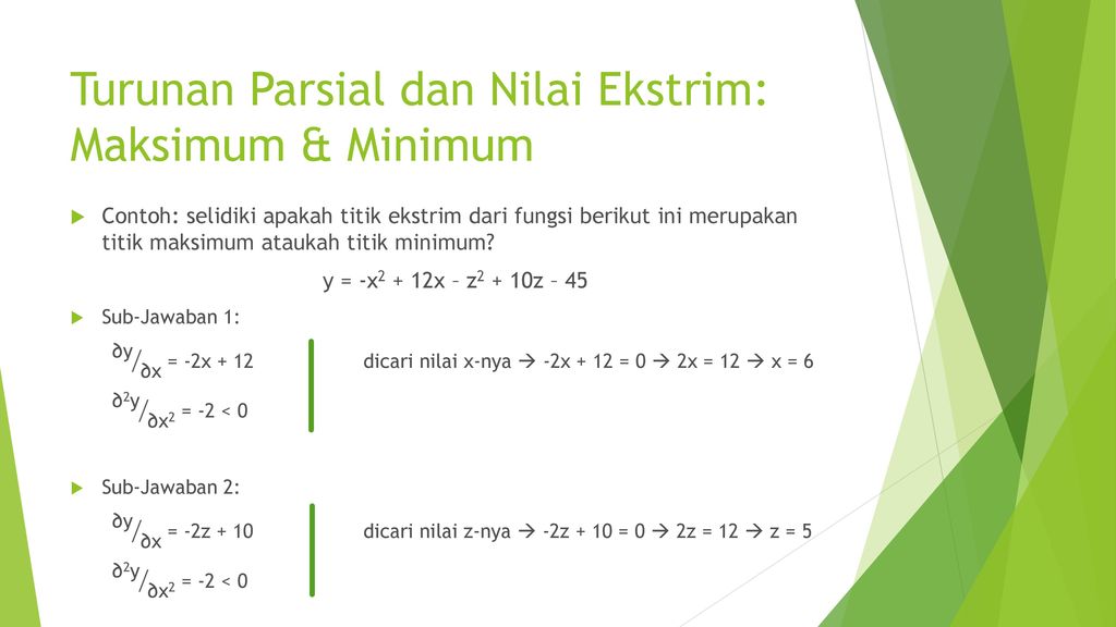 Soal Turunan Parsial Dan Jawabannya – Ilmu