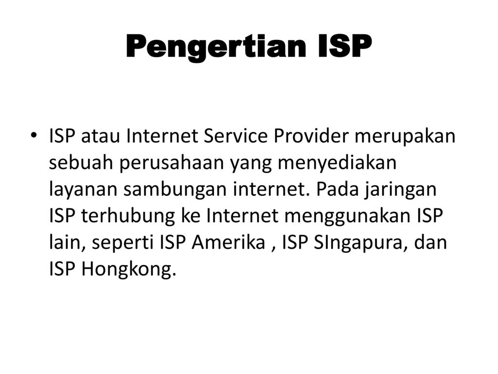 Apa Yang Dimaksud Isp – Ilmu