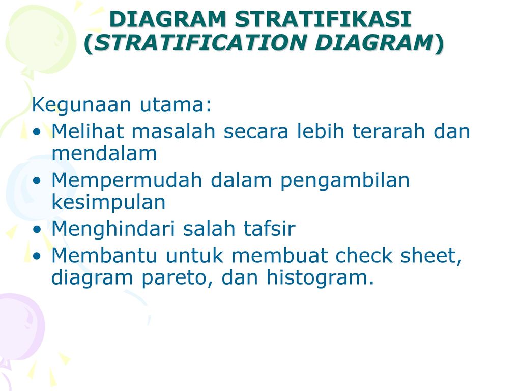 DIAGRAM STRATIFIKASI (STRATIFICATION DIAGRAM)