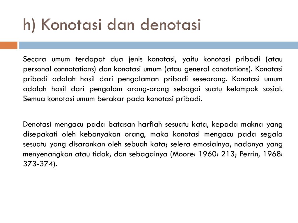 Contoh Kalimat Denotasi Dan Konotasi Dari Kata Terlambat Pulp