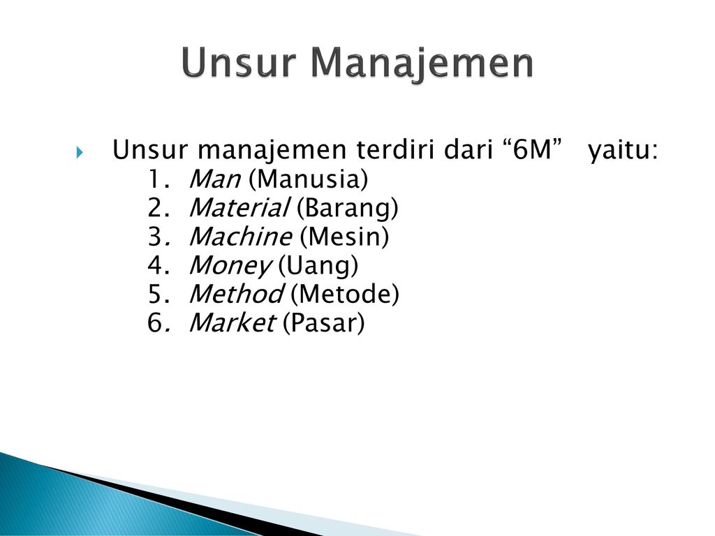 Contoh Unsur Manajemen – Ilmu