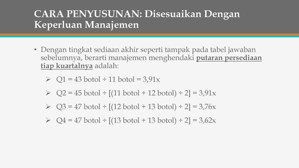 Penyusunan Anggaran Produk & Kebijaksanaan Persediaan - Ppt Download