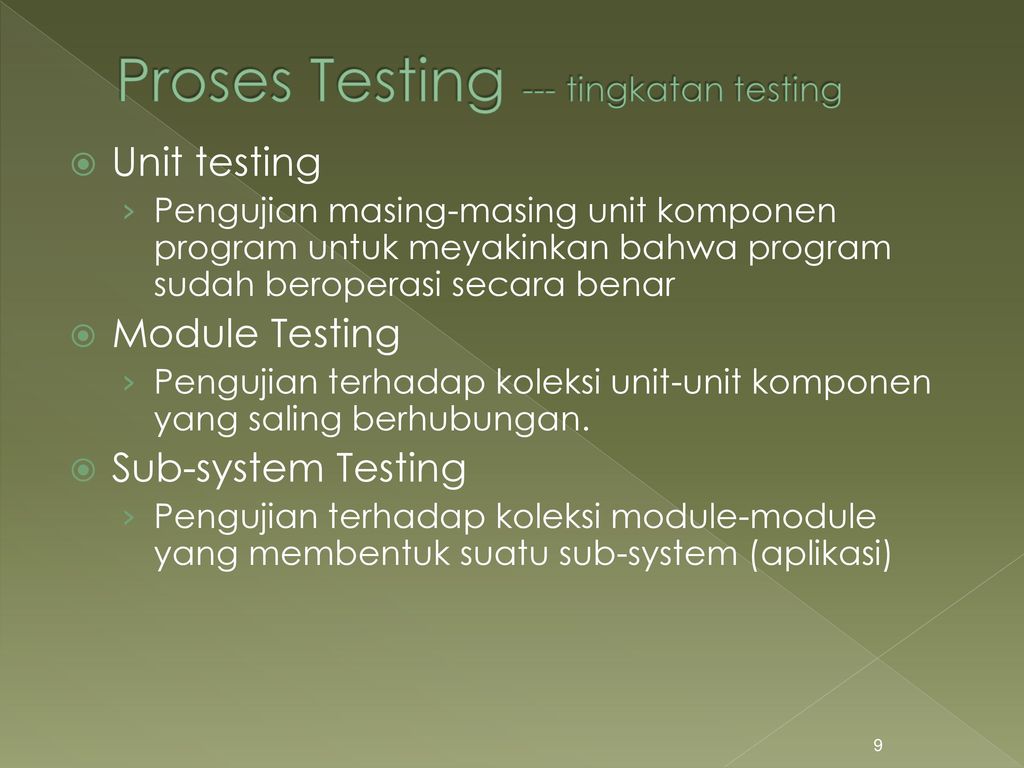 Module testing