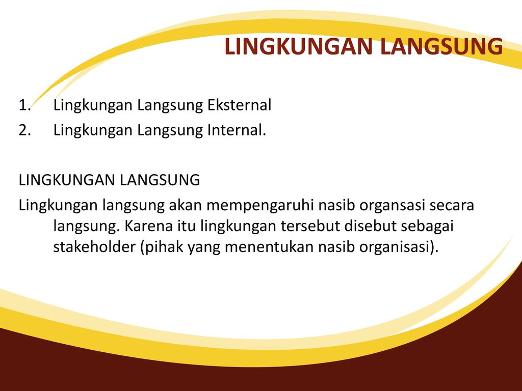 BAB 3 LINGKUNGAN ORGANISASI Ppt Download