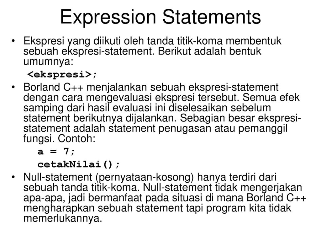 Statement expression