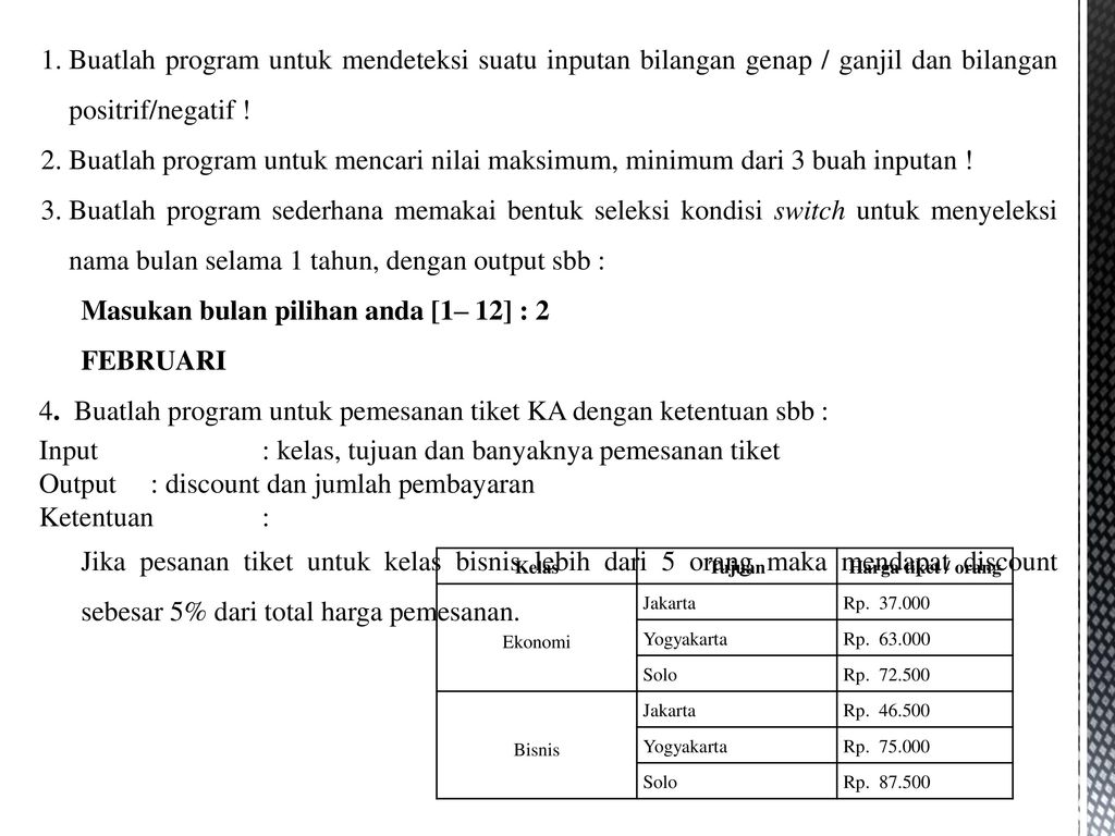 Seleksi Kondisi Oleh Sri Supatmi Ppt Download