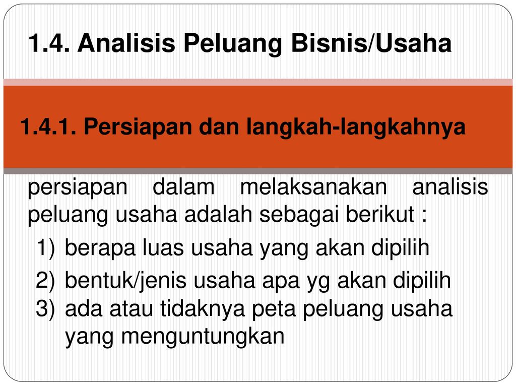 Maksud Dari Analisis Peluang Usaha - Matt Robertson