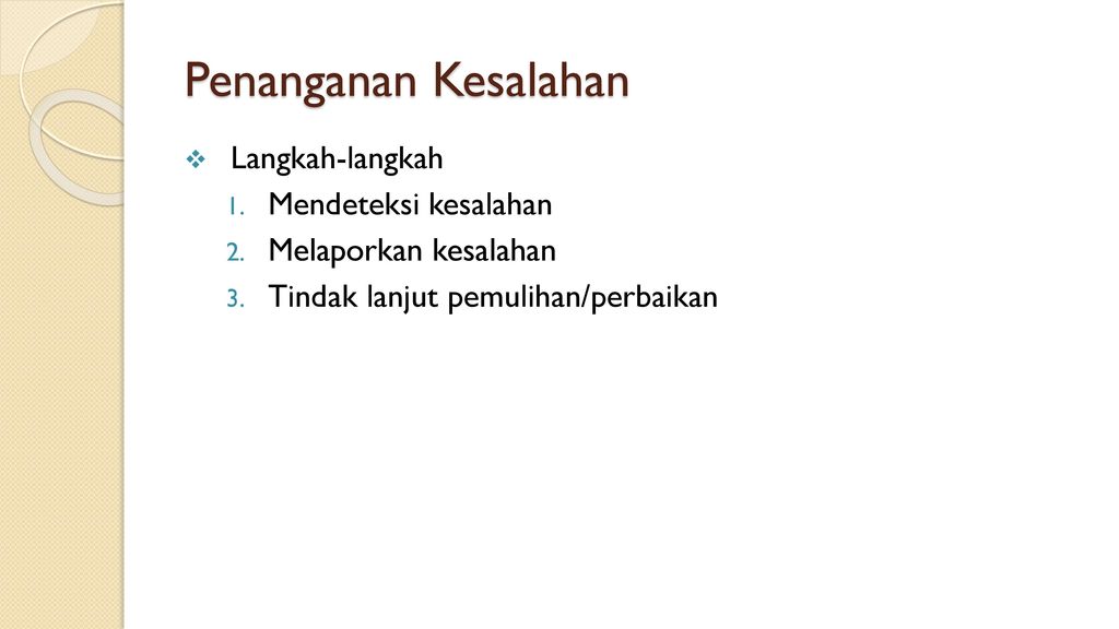 Cara Penanganan Kesalahan - Ppt Download