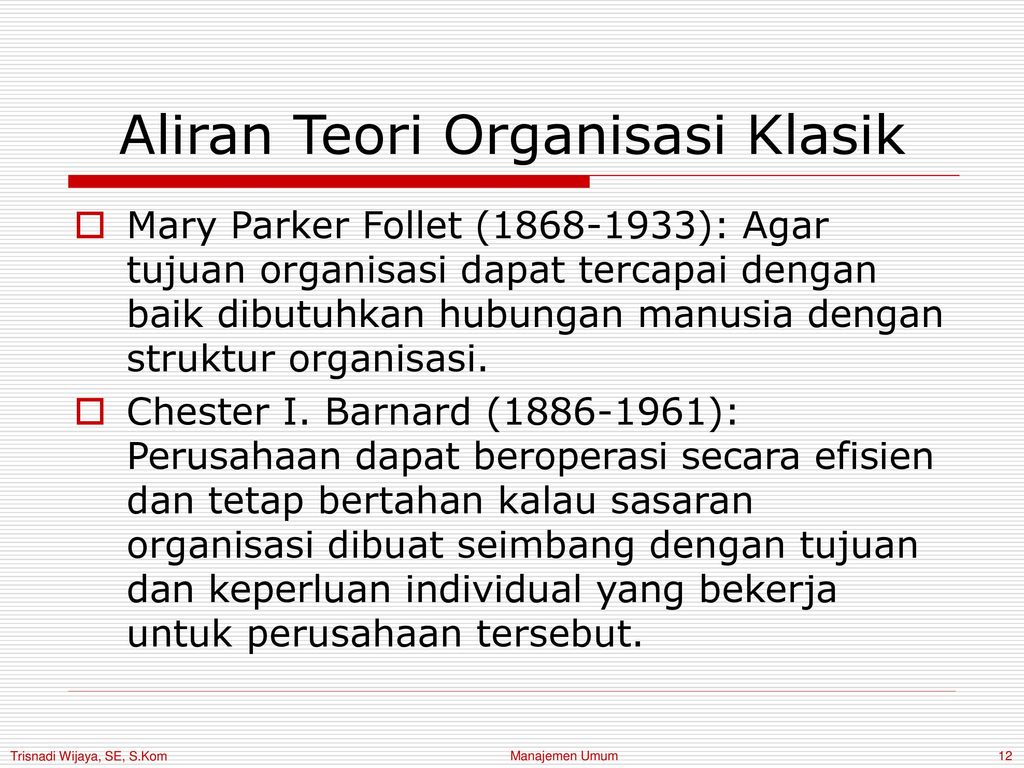 Evolusi Teori Manajemen - Ppt Download