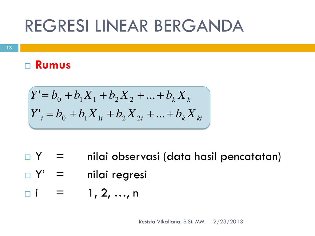 Korelasi Dan Regresi Linear Berganda Ppt Download 0193