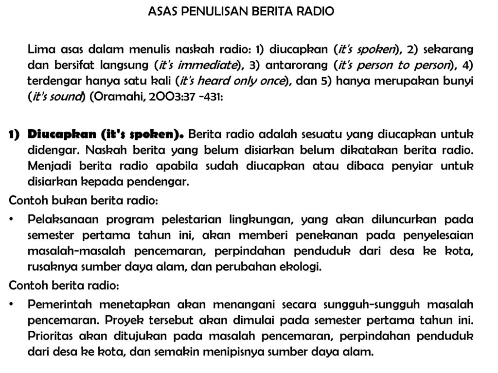 Kuliah Ix Menulis Bahasa Radio Ppt Download
