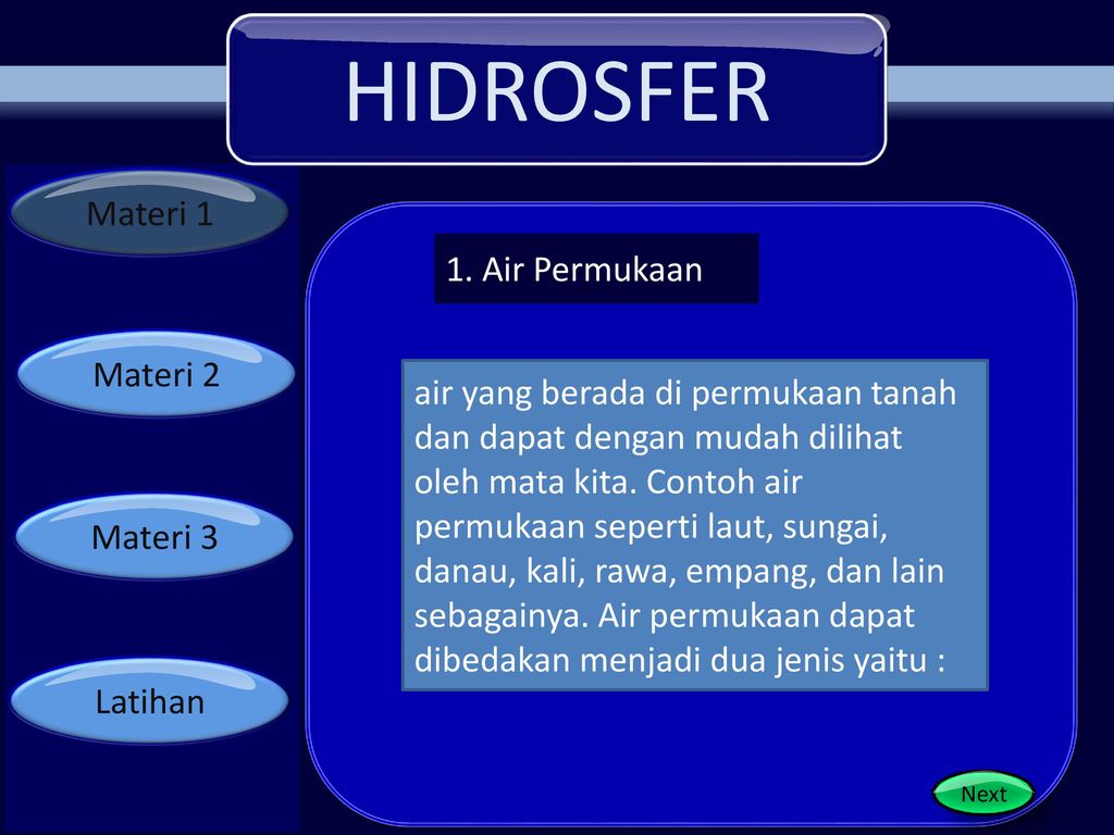 Hidrosfer Kelas Vii Nari Hastuti