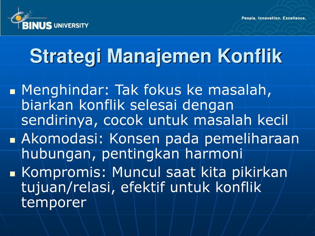 Strategi Manajemen Konflik – Ilmu