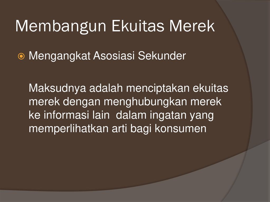 Menciptakan Ekuitas Merek - Ppt Download