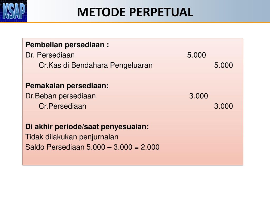 PSAP NO. 05 AKUNTANSI PERSEDIAAN - Ppt Download