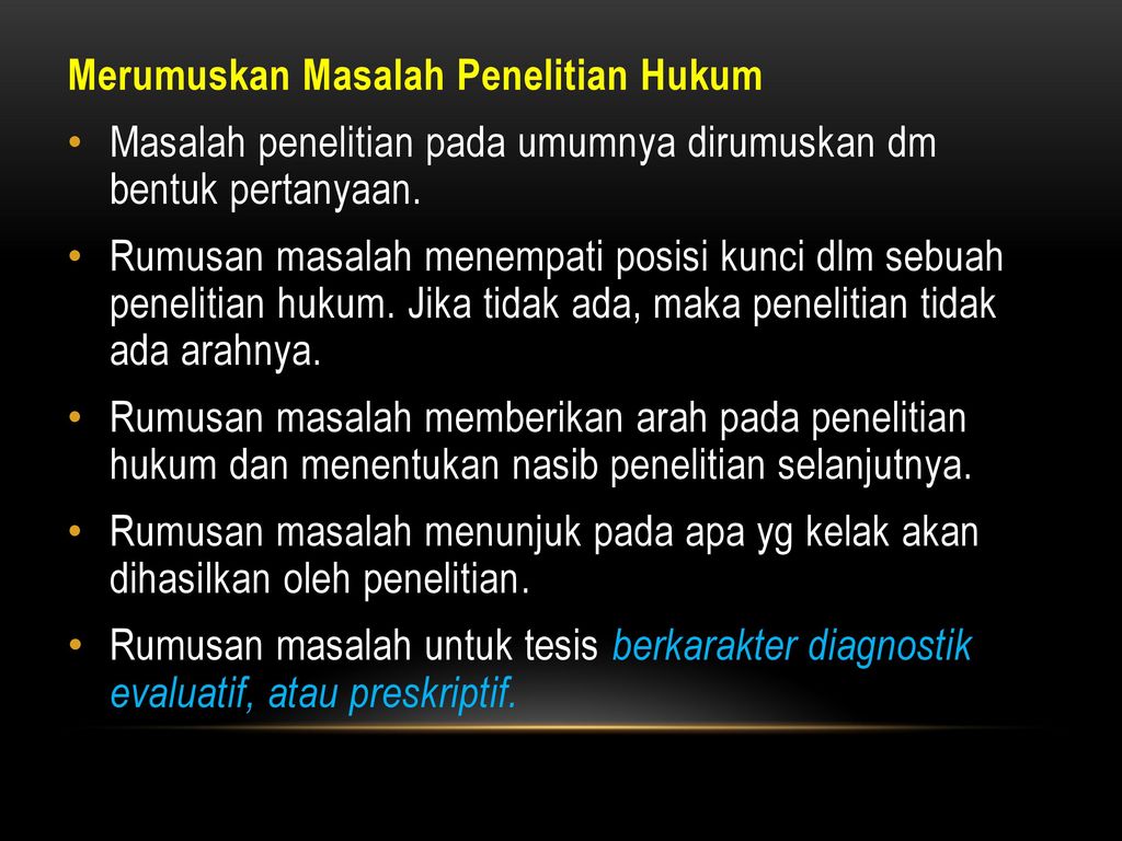 Menyusun Matriks Penelitian Hukum Ppt Download