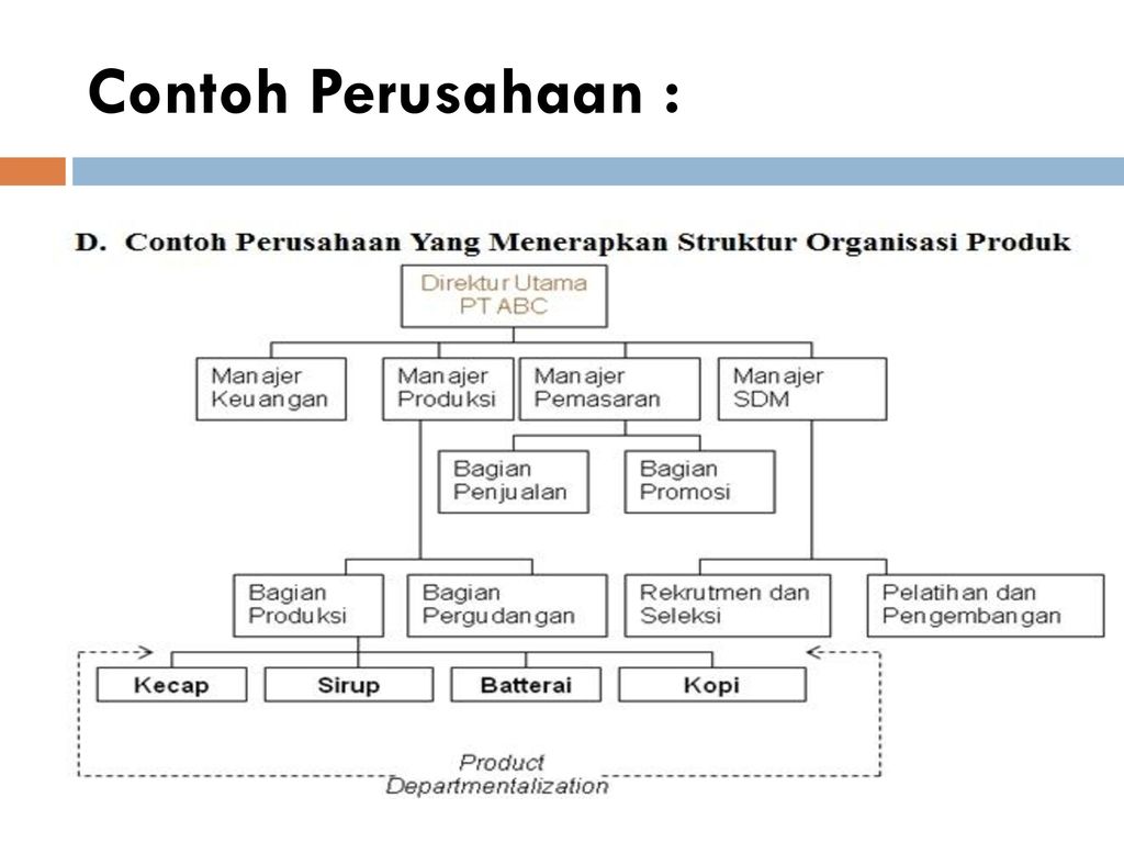 Contoh Perusahaan Yang Menggunakan Organisasi Garis : Macam Macam ...