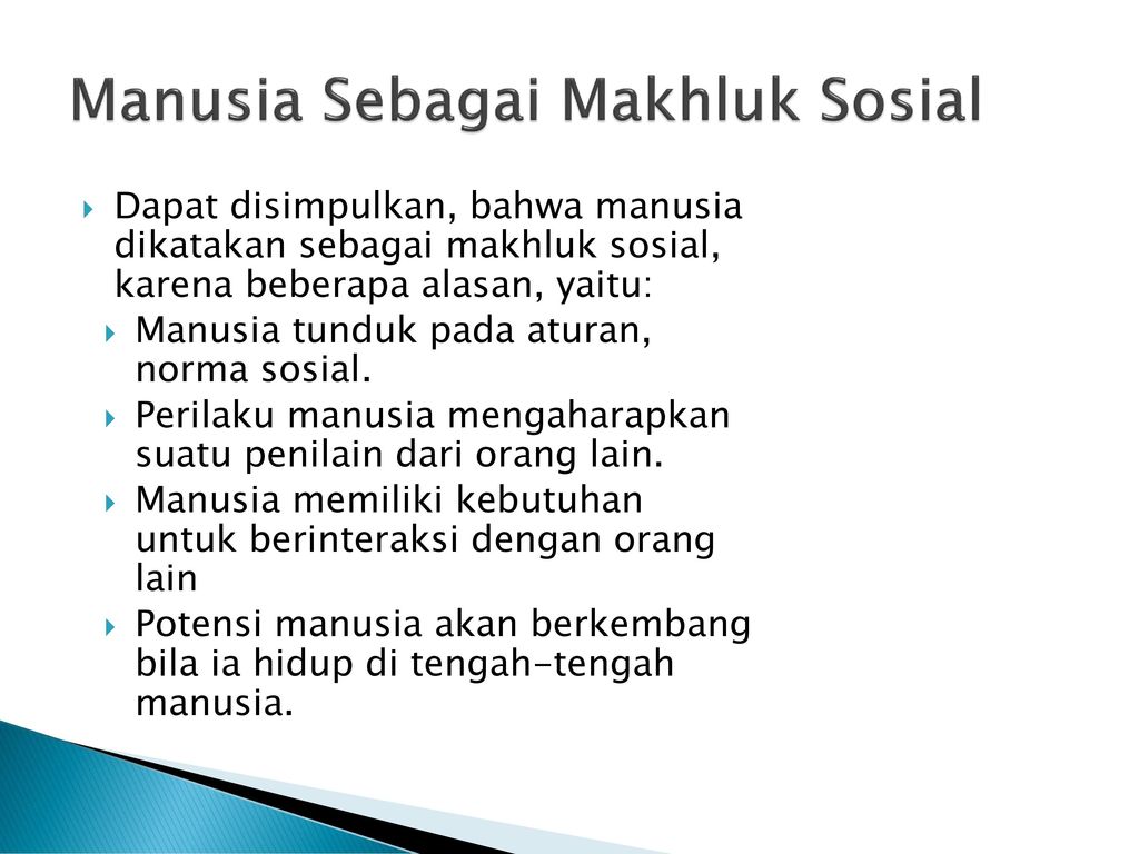 Manusia Sebagai Makhluk Individu Dan Sosial Ppt Download