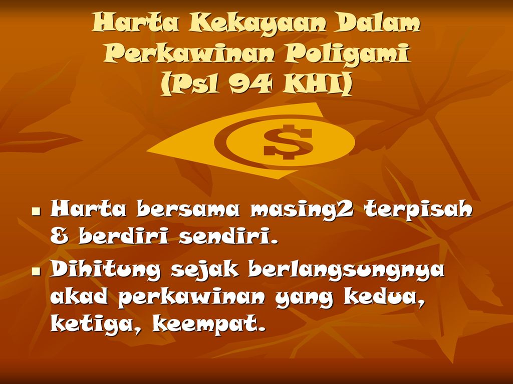 HARTA KEKAYAAN DALAM PERKAWINAN - Ppt Download