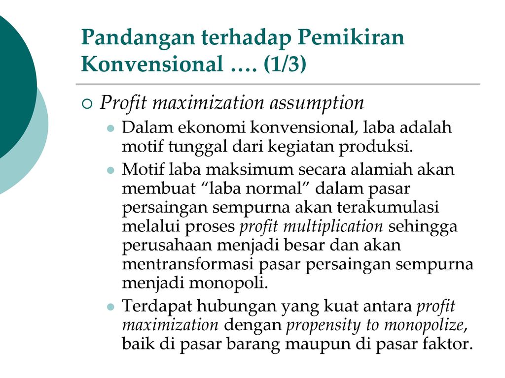 Teori Produksi Dalam Sistem Ekonomi Islam Ppt Download