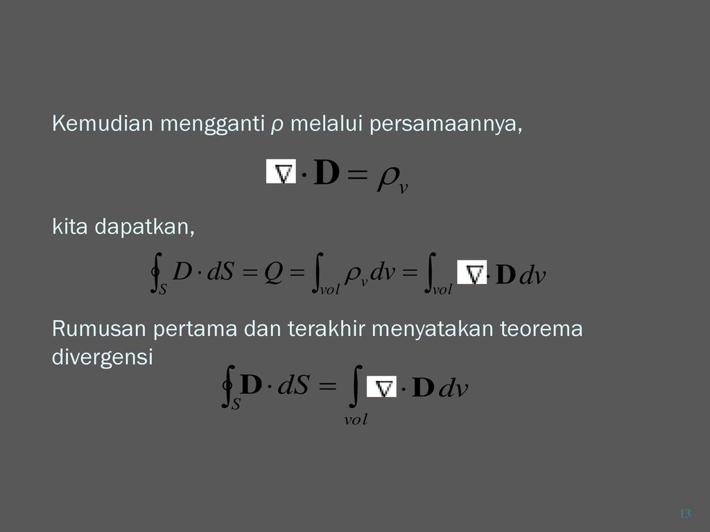 Bab 3 FLUKS LISTRIK, HUKUM GAUSS DAN TEOREMA DIVERGENSI - Ppt Download