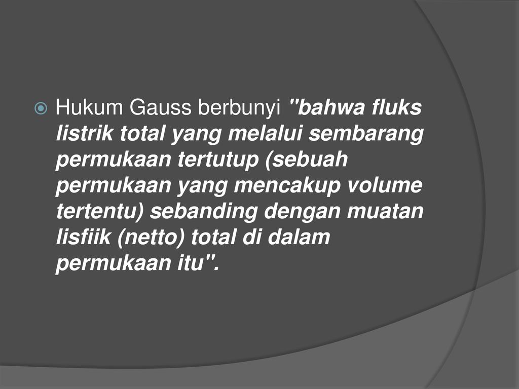 Bab 3 Electric Flux Density Hukum Gauss Divergensi Ppt Download