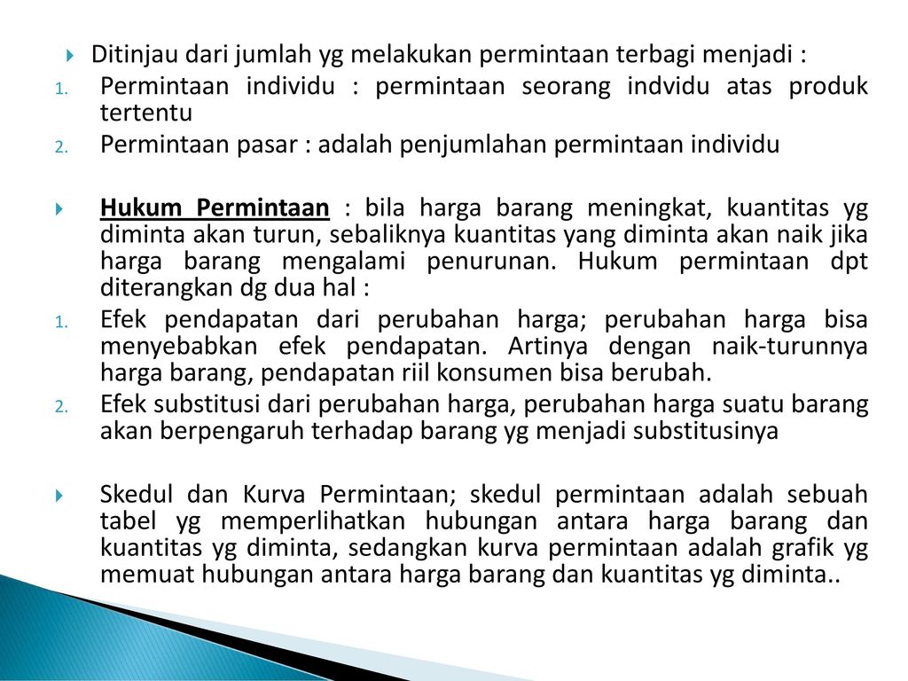 BAB III PERMINTAAN, PENAWARAN, HARGA KESEIMBANGAN, DAN PASAR - Ppt Download