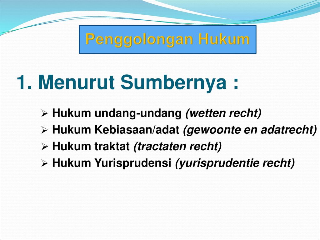 Penggolongan Hukum Ppt Download