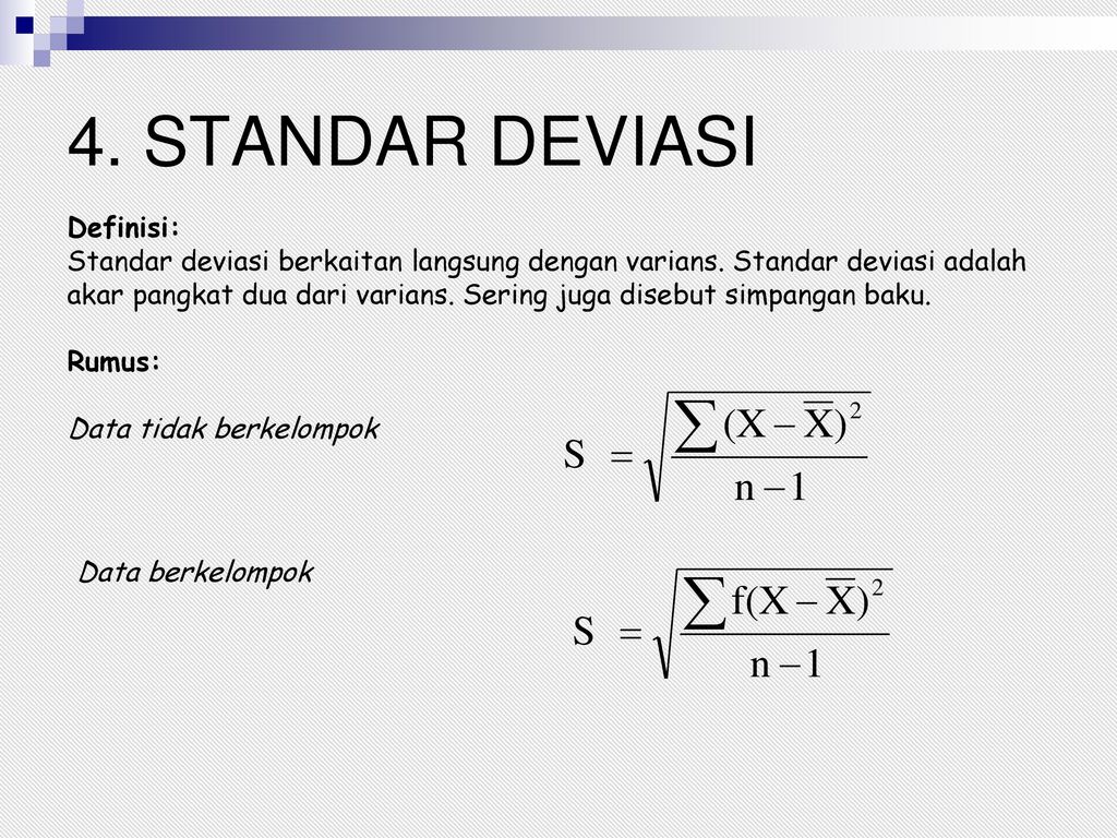 UKURAN PENYEBARAN Ukuran Penyebaran - Ppt Download