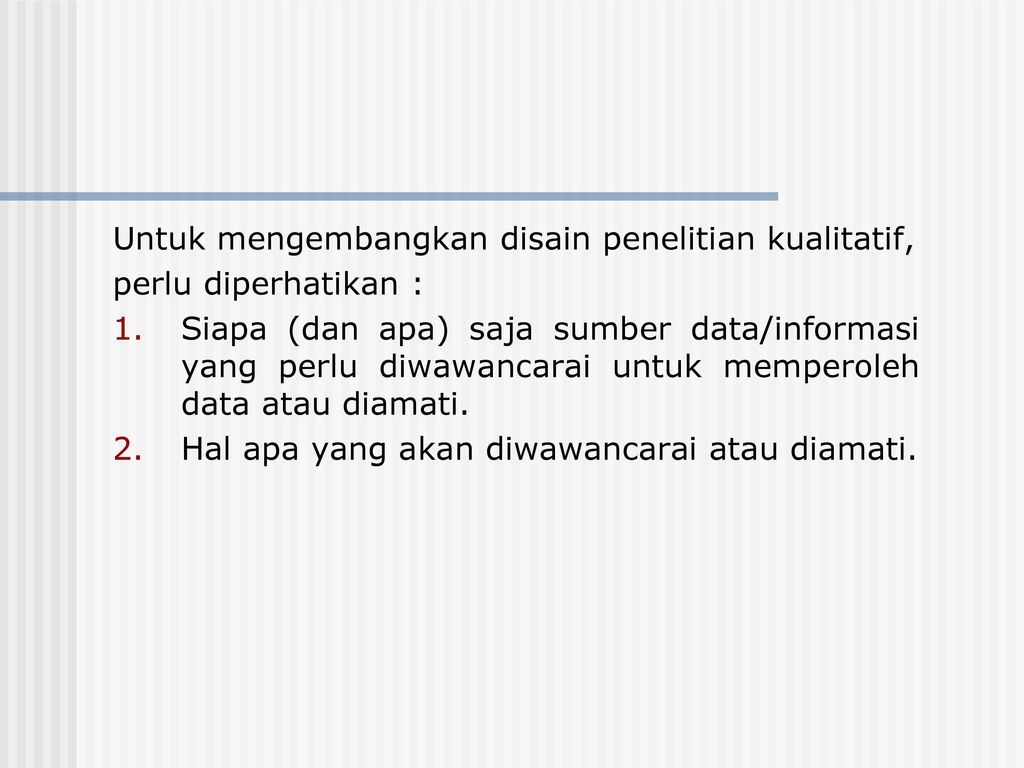 Rancangan Penelitian Kualitatif Ppt Download