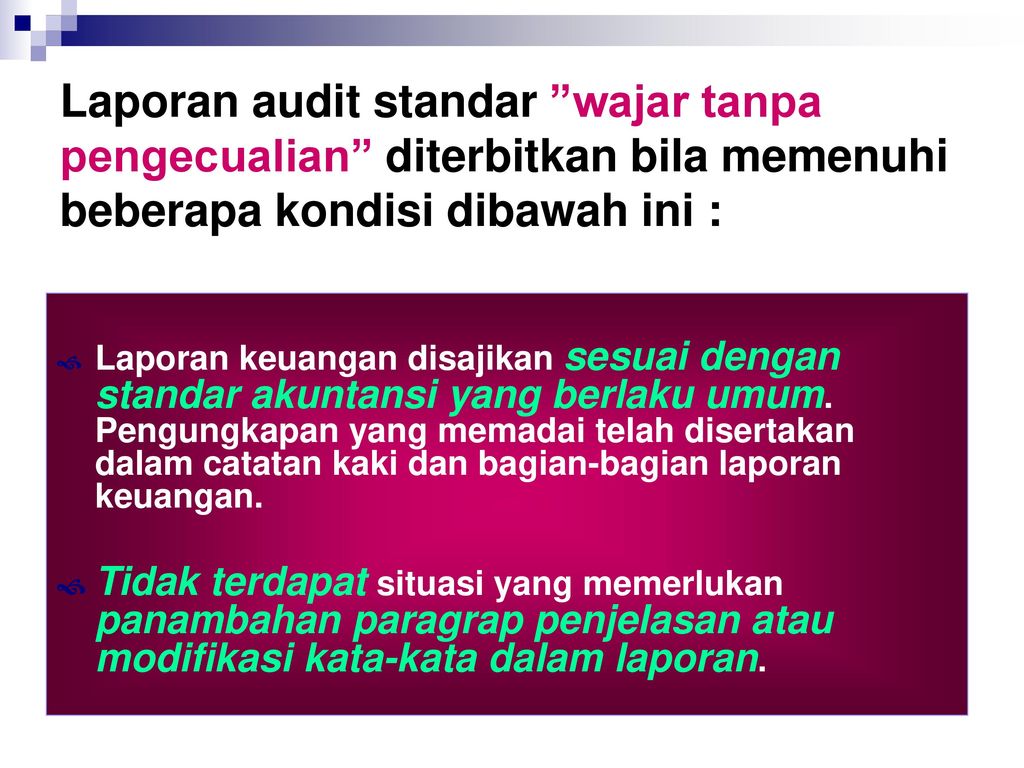 6 Audit Report Pemeriksaan Akutansi Yulazri M Ak Ca Cpa Ppt Download