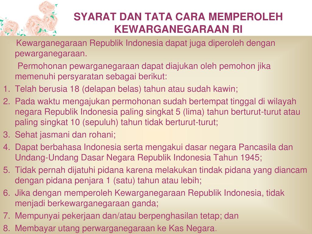 Undang-undang kewarganegaraan republik indonesia yang berlaku pada saat ini adalah