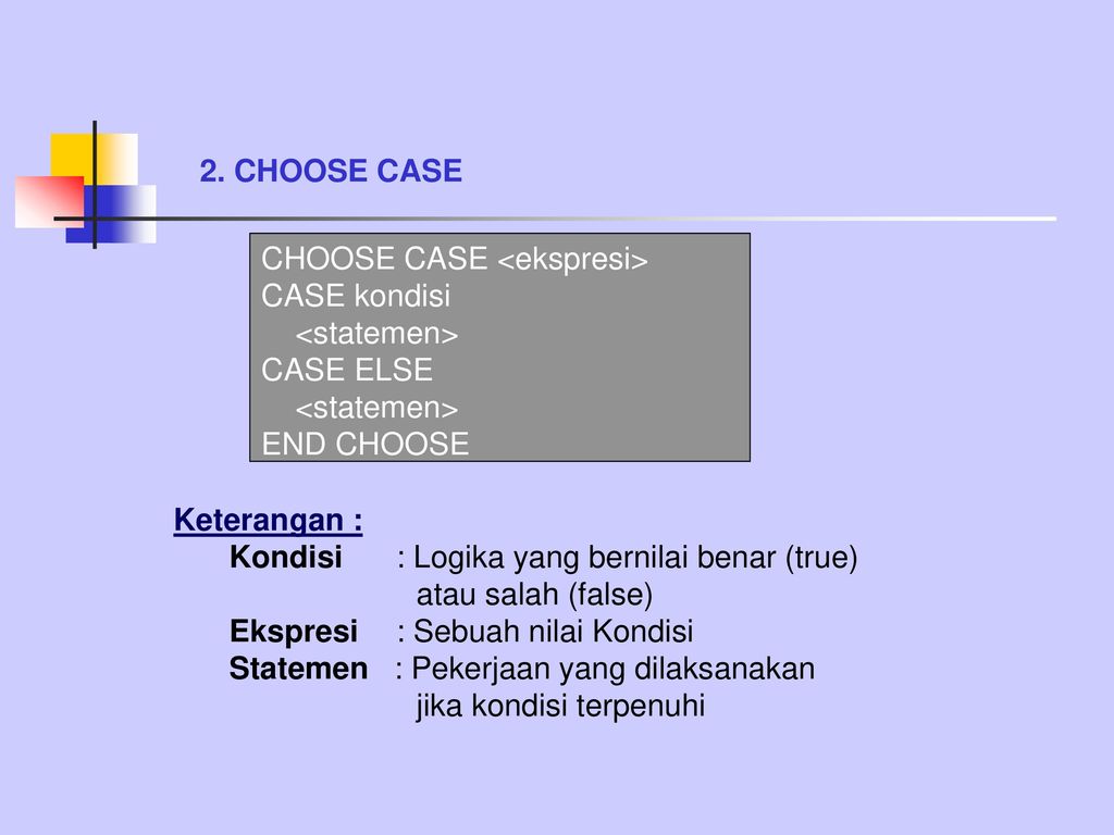Choose case