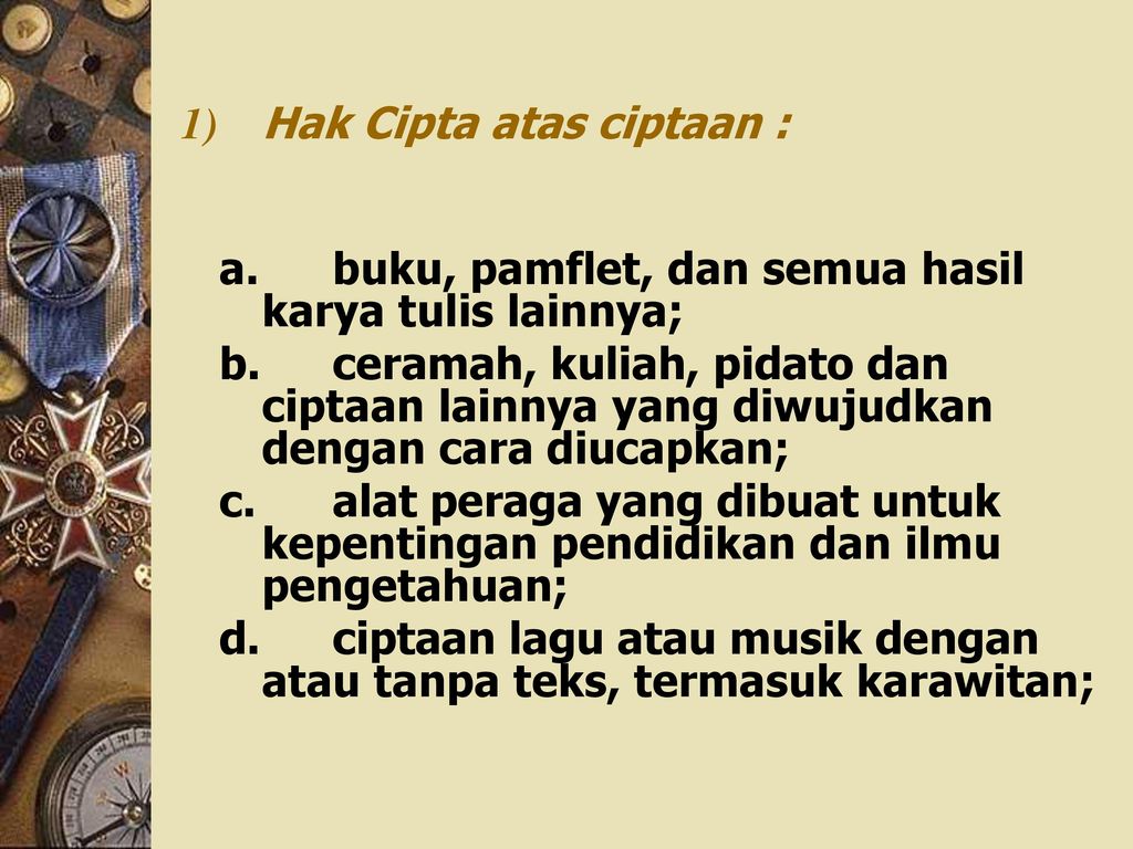 MENGENAL Hak CIPTA © COPYRIGHT - Ppt Download