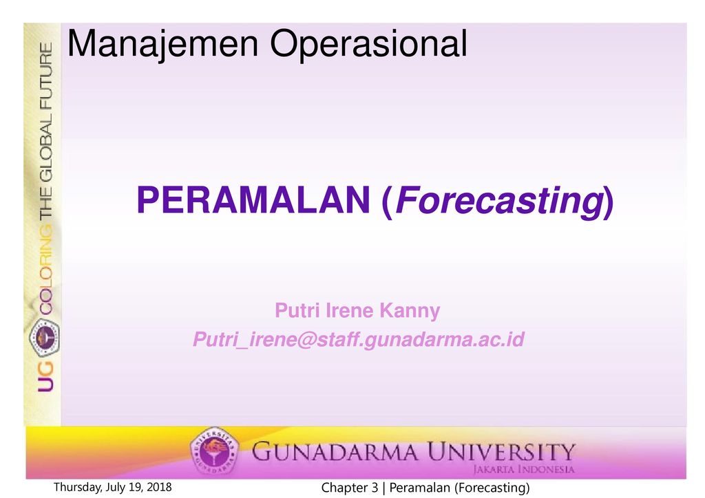 PERAMALAN (Forecasting) - Ppt Download