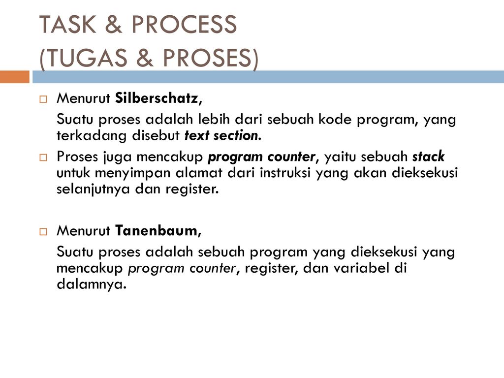 Task process