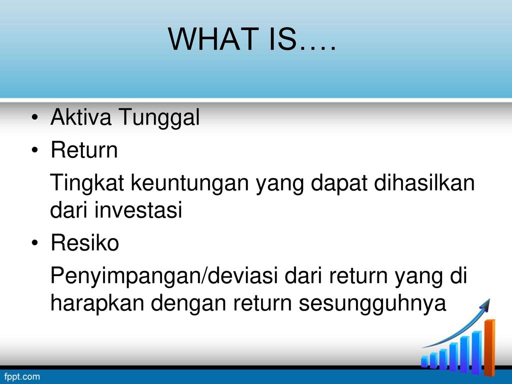 Resiko Dan Return Pada Aktiva Tunggal Ppt Download