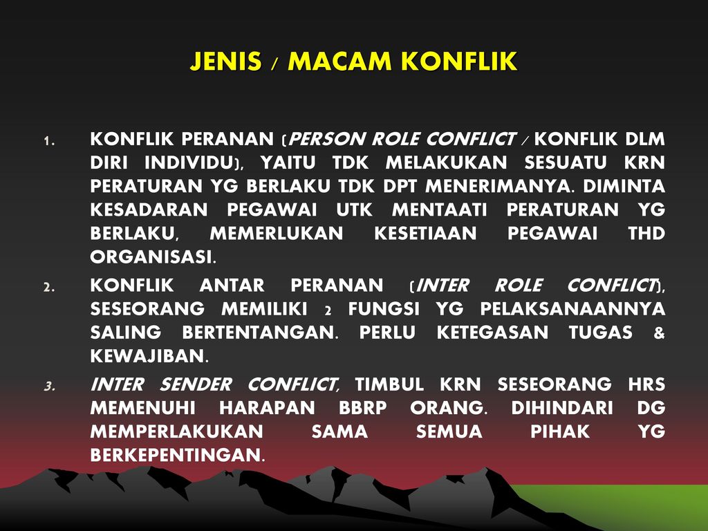 JENIS DAN MODEL KONFLIK - Ppt Download