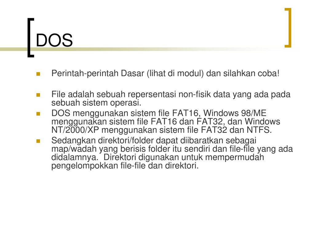 DOS. - Ppt Download