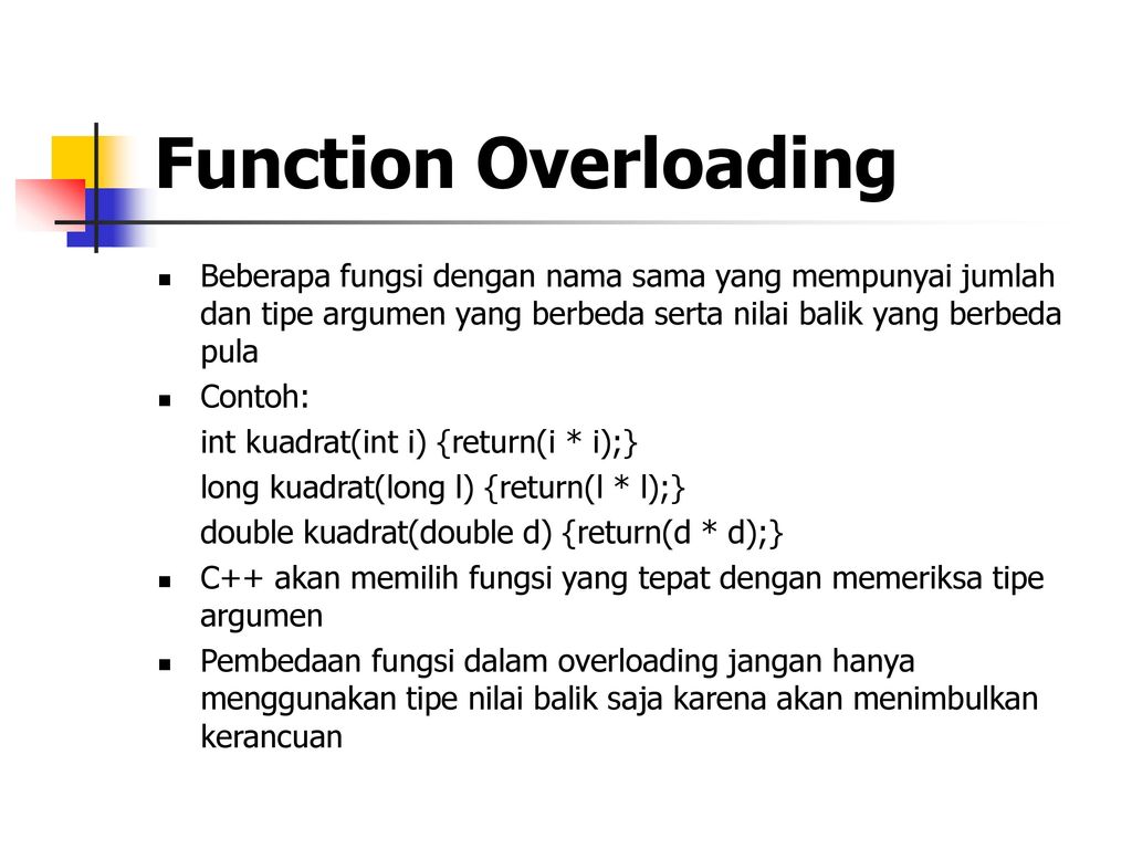 Function overloading