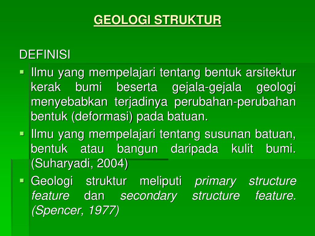 Pengertian Geologi Struktur – Ujian