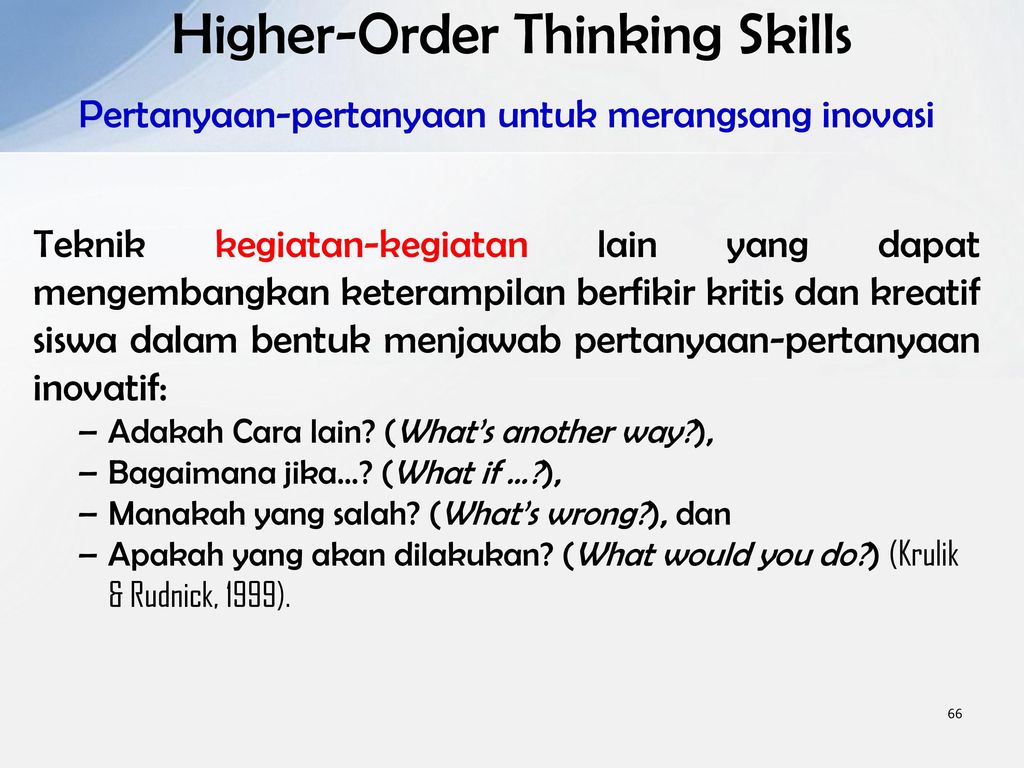 Higher order thought