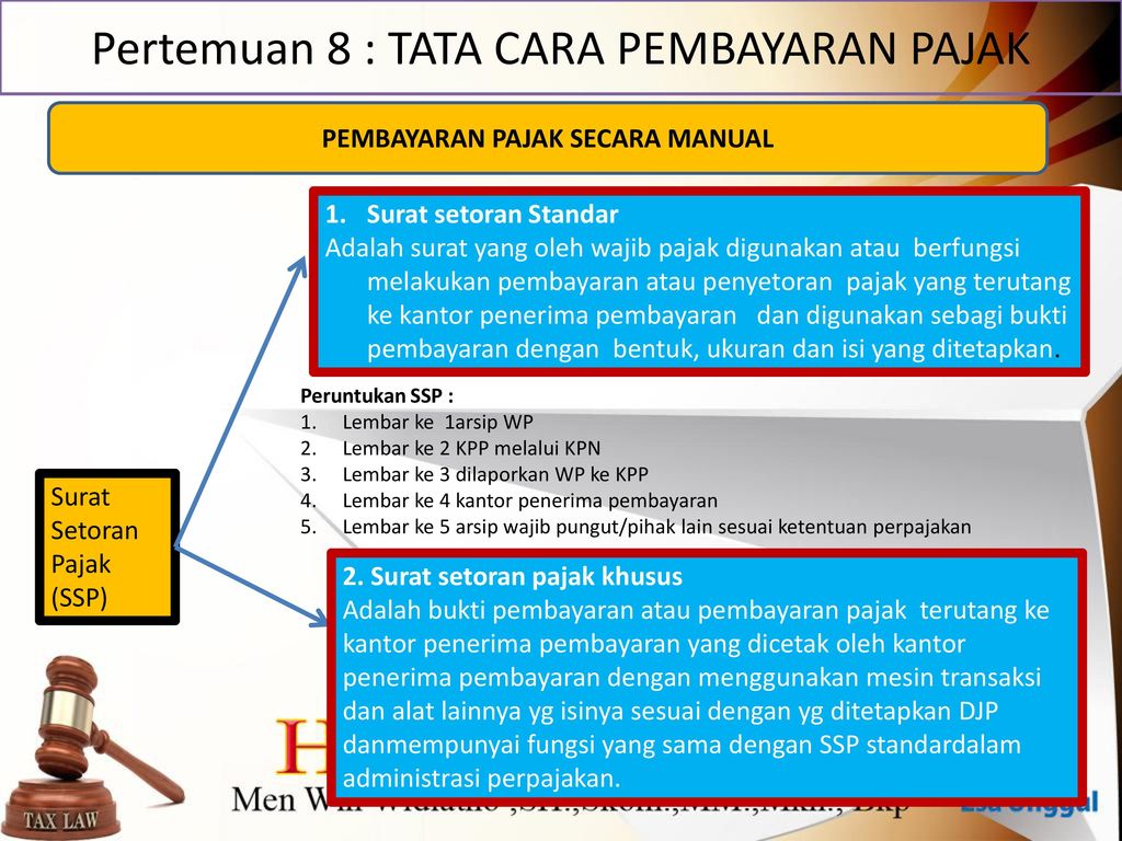 Pembayaran Dan Pelaporan Pajak